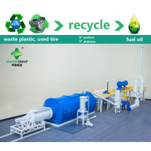 100% favorable à l&#39;environnement 8 / 10T ferraille / déchets en plastique / usine de recyclage de pyrolyse de pneu pour alimenter la machine